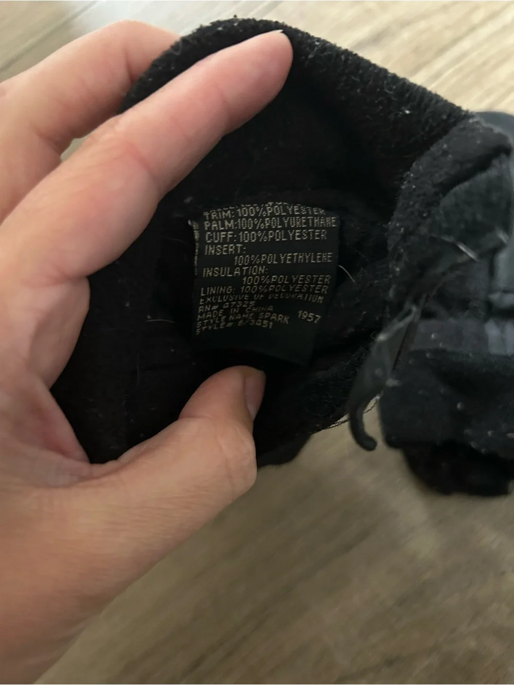 Kombi Toddler Black Insulated Mittens - Warm Winter Gloves